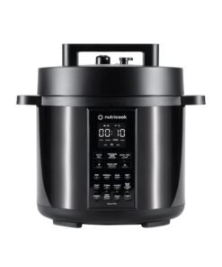 nutricook Electric Pressure Cooker,8 Liters, Smart Pot 2, 9 In 1 Rice Cooker, Slow Cooker, Steamer, Sauté Pot, Yogurt Maker & More, 12 Smart Programs With New Smart Lid, 2 Years Warranty 8 L 1200 W NC-SP208K Black