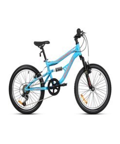 Spartan Mach 2.0 Kids Mountain Bike | 20 Inch Wheel Size | 7 Speed Shimano Gear | Turquoise Color