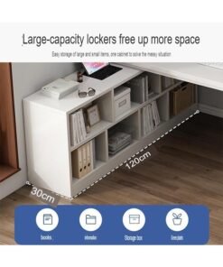 Alternative view of NKX Computer and Multifunction Table Home Office Workstation 120 CM with 3 Drawers