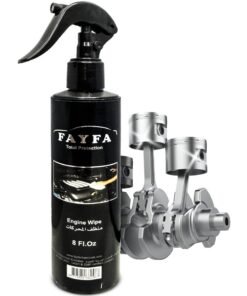 FAYFA Engine Cleaner & Degreaser Spray – 8 FL .OZ | Biodegradable Formula for Removing Grease, Oil, Dirt & Grime, Fast & Effective Car Engine Cleaning Solution