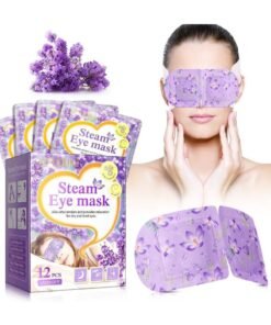 Sefudun 12 Packs Steam Eye Mask,Lavender Hot Compress Self Heating Warm Eye Mask Disposable Heated Sleep Eye Mask for Dry Eyes Dark Circles Relax Comfortable Warming Eye Mask for Home Office Travel