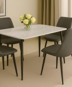 Harmony Home Modern Dining Furniture | Compact & Stylish | Easy-to-Clean & Scratch-Resistant | Ideal for Homes & Apartments