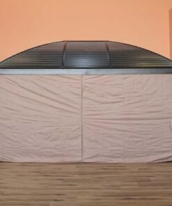 New Montero Metal Gazebo - Brown - With 1-Year Warranty