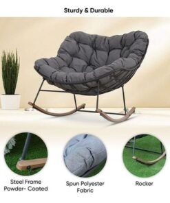 Emily Rocking Chair-Grey