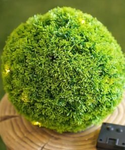 Artificial Topiary Ball-With Led Solar Light-28 Cm - Image 3