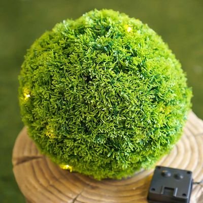 Artificial Topiary Ball-With Led Solar Light-28 Cm - Image 3