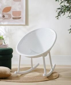 Rayan Outdoor Rocking Chair - White