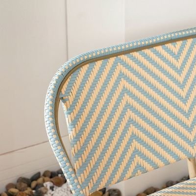 Aspero 2-Seater Chair-Light-Blue/White - Image 4