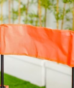Folding Picnic Chair-Orange/White-54x54x92 cm - Image 3