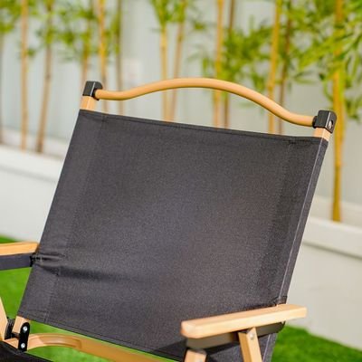 Foldable Camping Chair-Black-54x47x76 cm - Image 3