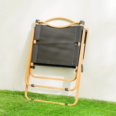 Foldable Camping Chair-Black-54x47x76 cm