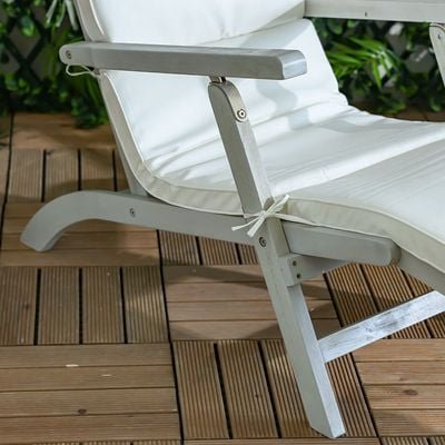 Dreamwave Wooden Lounger-Blue - Image 5