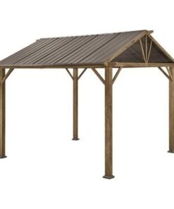 Austin Steel Gazebo-Brown-3x3 M-With 1-Year Warranty