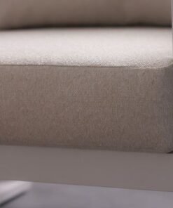 Croma 5-Seater Sofa Set with Coffee Table - White/Teakwood - With 2-Year Warranty