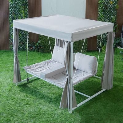 Ellora Daybed Cum Swing-White & Grey-With 1-Year - Image 3