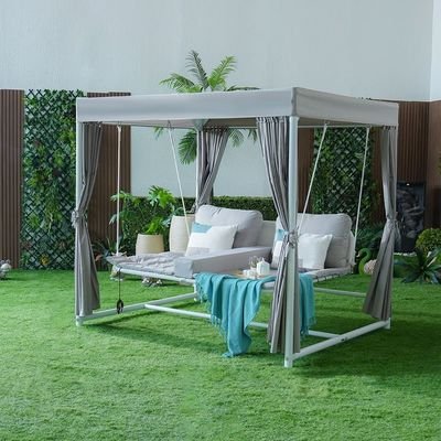 Ellora Daybed Cum Swing-White & Grey-With 1-Year - Image 4