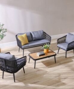 Alternative view of Cloud Sofa Set-Grey-With 1-Year Warranty