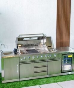 Deluxe BBQ Kitchen - Silver - With 1-Year Warranty - By Ziantti - Image 4