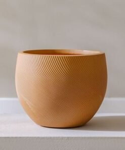 Alternative view of Fibre Clay Pot-Spiral-29x29x22 cm
