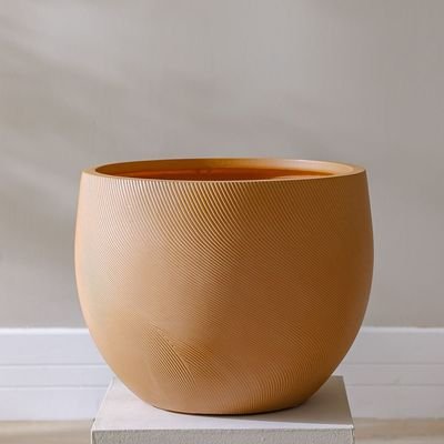 Fibre Clay Pot-Spiral-50x50x38 cm - Image 2
