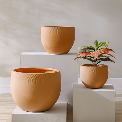 Fibre Clay Pot-Spiral-50x50x38 cm - Image 5