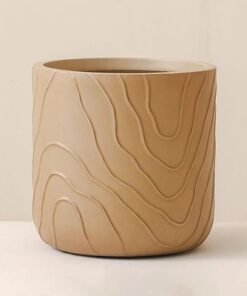 Alternative view of Fibre Clay Pots Abstract Design-24X24X24 Cm