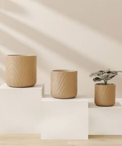 Fibre Clay Pots Abstract Design-24X24X24 Cm - Image 4