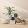Fibre Clay Pots Abstract Design-30X30X30 Cm