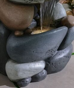 Pebble Fountain - Multi-color - 57x40x130 cm - Image 3