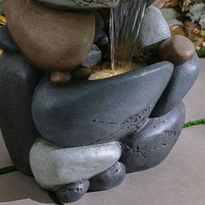 Pebble Fountain - Multi-color - 57x40x130 cm - Image 3