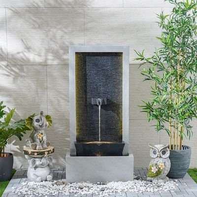 Serene Wall Fountain - Multi-color - 65x35x130 cm