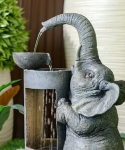 Elephant Fountain-Multi-color-25x20x45 cm - Image 4