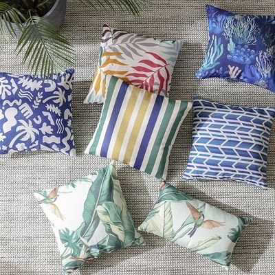 Toss Pillow With Zipper Without Piping 45X45Cm -Tropical Whispers - Image 5