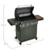 Burnhard Big Fred-Deluxe Gas Grill 4-Burner Green Edition -Stainless Steel Grates