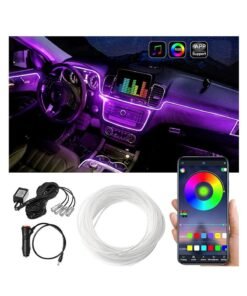 LIMOS Car LED Strip Lights,Multicolor RGB Car Interior Lights 4 in 1, 6 meters