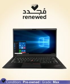 Lenovo Renewed - Thinkpad X1 Carbon Laptop With 14-Inch Display,Intel Core i5 Processor/8th Gen/16GB RAM/128GB SSD/Intel HD Graphics Black