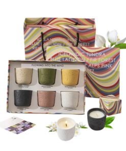 Yuhuan 6pcs Scented Candles Gift Set Aromatherapy Candle Smokeless with Natural Soy Wax, Portable Relaxing Travel Tin Candle Various Fragrances Jar Candles for Bath Yoga Sleep Festival Wedding Party Gifts