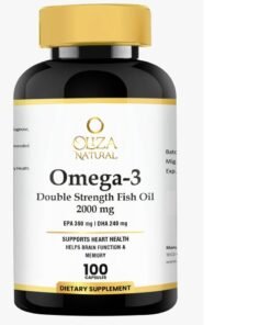 Oliza Natural Omega 3 Double Strength 2000mg 100 Softgels | Supports Heart & Brain Health