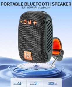 Alternative view of GROIC Portable Bluetooth Speaker,Waterproof Wireless Portable Outdoor Speaker,TWS Dual Pairing Wearable Speaker 5.0,,Bluetooth Speaker for Bicycle Scooter Riding Sports