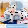 URbazaar Baby Sofa Learn Sitting Chair Nursery Support Seat Pillow Protector Plush Cushion Infant Sitting Chair Baby Support Seat Infant Plush Seats for Toddlers (Cow)