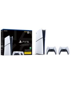 Sony PS5 Slim (Official Version) Console Digital Bundle with Extra DualSense Wireless Controllers