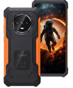 Cubot KINGKONG ES Rugged Phone 6.56'' 90Hz HD+ Display 6GB RAM 128GB ROM 48MP + 16MP Camera Waterproof Rugged Slim Mobile Android 14 Dual SIM Network 5100mAh Battery Black-Orange
