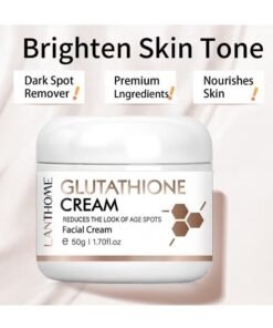 Lanthome Glutathione White Cream Dark Spot Corrector for Face and Body Dark Spot Fade Cream Enhanced with Advanced Ingredients Improve Skin Smooth Wrinkles and Enhances Skin Radiance 50g