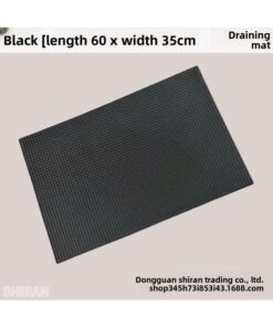 PVC Bar Mat Black Soft Rubber Bar Mat Milk Tea Shop Counter Drain Mat Cross-border Hotel Supplies