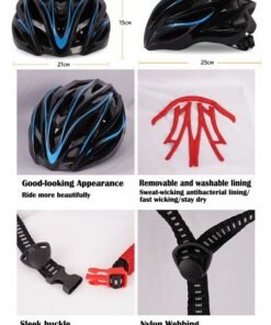 ZCM-HAPPY Bicycle Ultralight Integrally Molded Cycling Helmet Lightweight Bicycle Safety Helmet Unisex Comfortable Ventilated Bike Helmet for Road and Mountain Cycling - Image 4