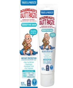 Boudreaux's Butt Paste for Sensitive Skin Diaper Rash Cream, Ointment for Baby, 4 oz Tube