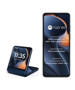Motorola Razr 60 Dual SIM 5G PANTONE Gibraltar Sea 8GB RAM 256GB With Free Gifts - Middle East Version