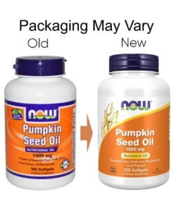 Now Foods Pumpkin Seed Oil, 1000 mg - 100 Softgels Packaging May Vary