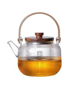 MIXDE Glass Teapot 800mL with 1 Glass Filter 1 Steam Filter