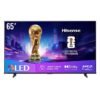 Hisense 65-inch QLED 144Hz Smart TV E8Q-Quantum Dot Colour, AI Picture, Dolby Vision, Dolby Atmos, Share to TV, Voice Control, Filmmaker Mode, Youtube, Netflix, Disney+ 65E8Q (2025 UAE Version) 65E8Q black